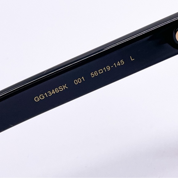 NEW GUCCI GG1346SK 001 UNISEX SUNGLASSES GUCCI BLACK - Picture 9 of 12